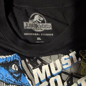 Black Graphic Jurassic World T-Shirt